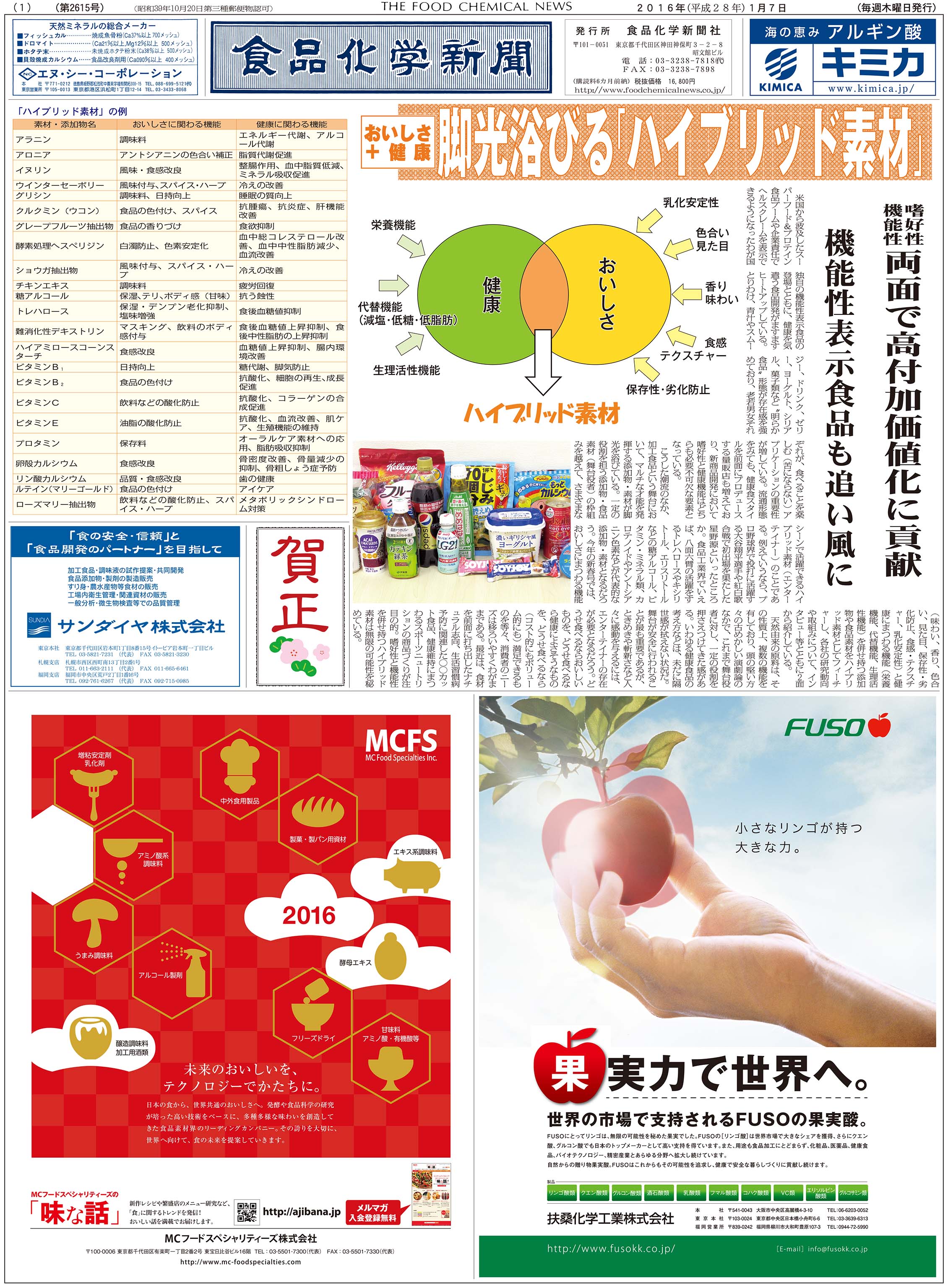 食品化学新聞第2615号
