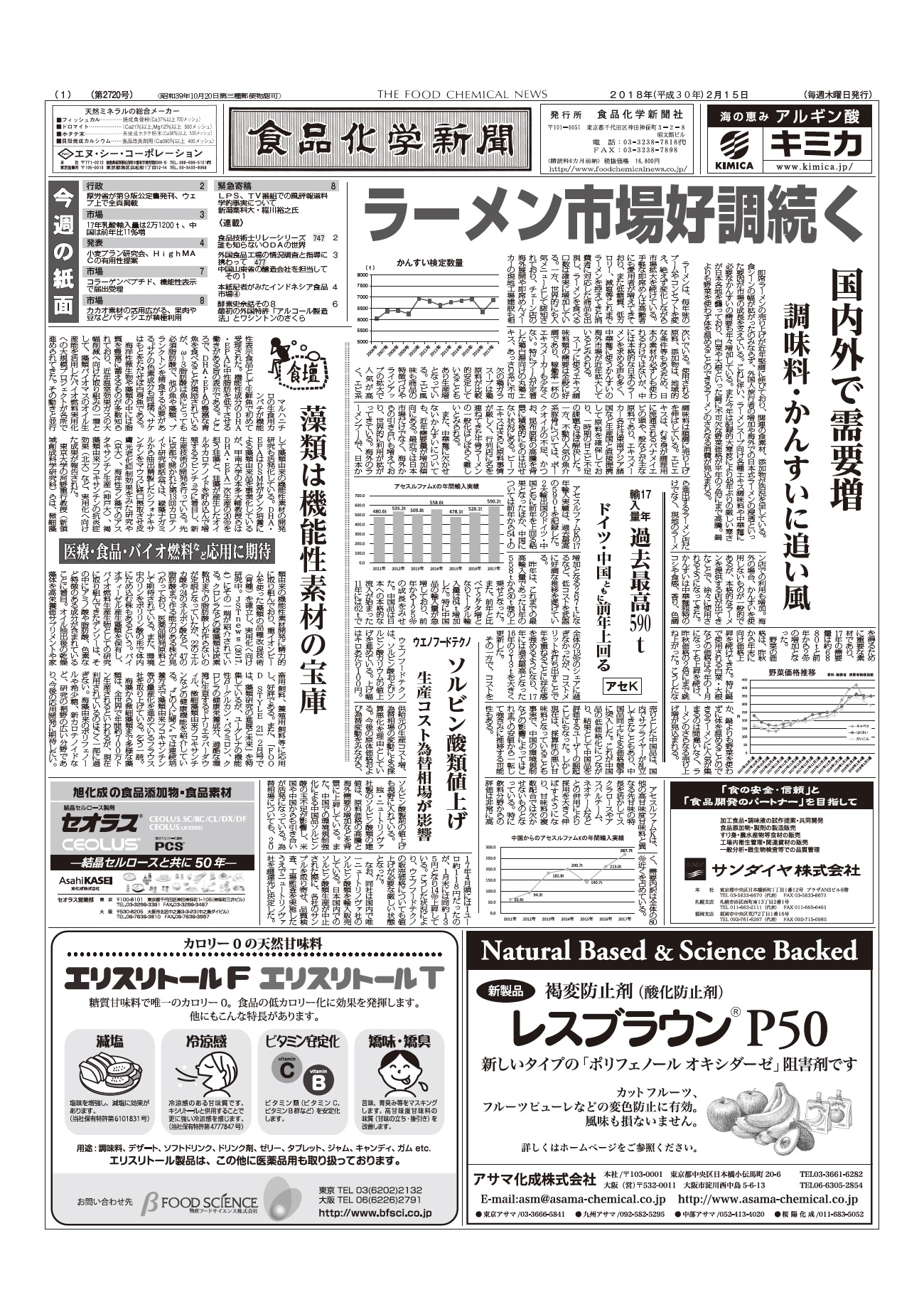 食品化学新聞第2720号