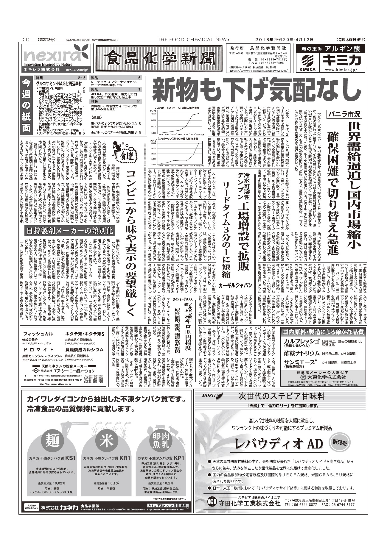 食品化学新聞第2728号