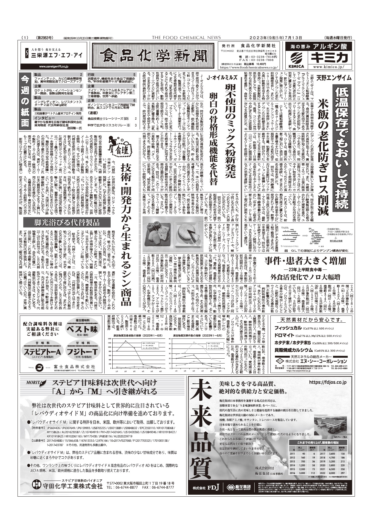 食品化学新聞第2983号