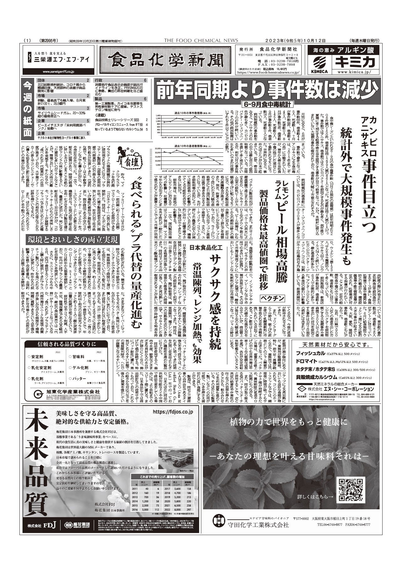 食品化学新聞第2995号